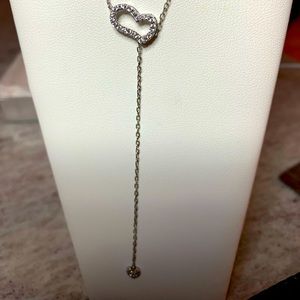 Telling silver heart necklace